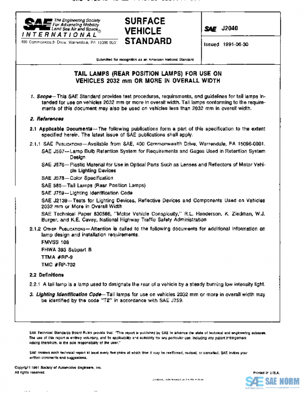 SAE J2040_199106 PDF