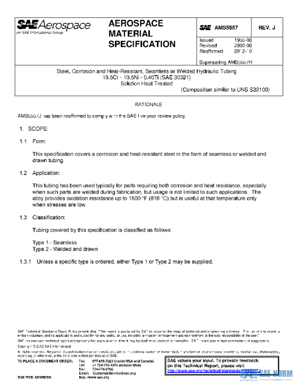 SAE AMS5557J PDF SAE AMS5557J PDF