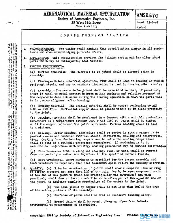 SAE AMS2670 PDF SAE AMS2670 PDF