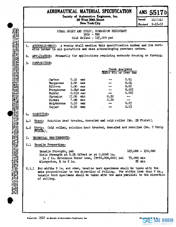 SAE AMS5517D PDF SAE AMS5517D PDF