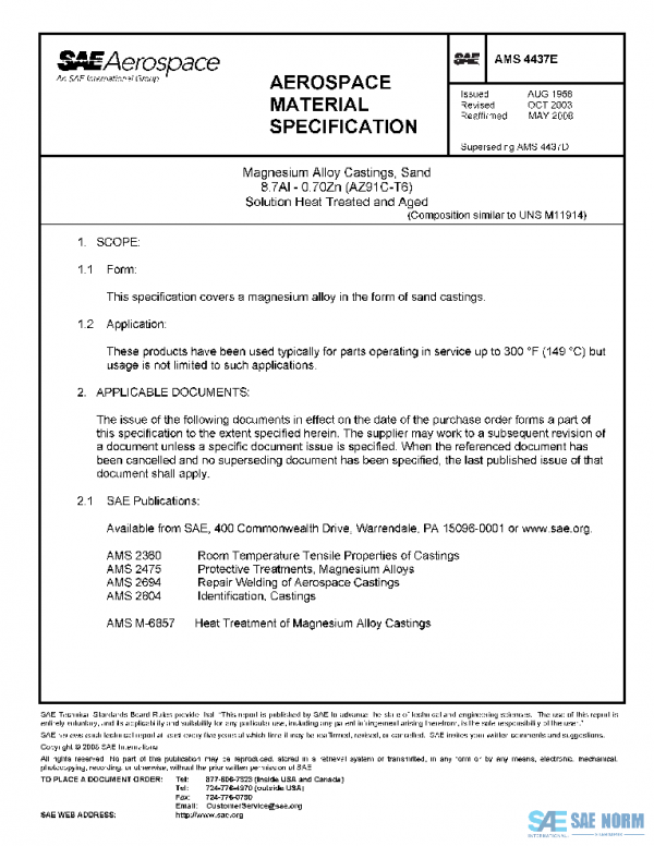 SAE AMS4437E PDF