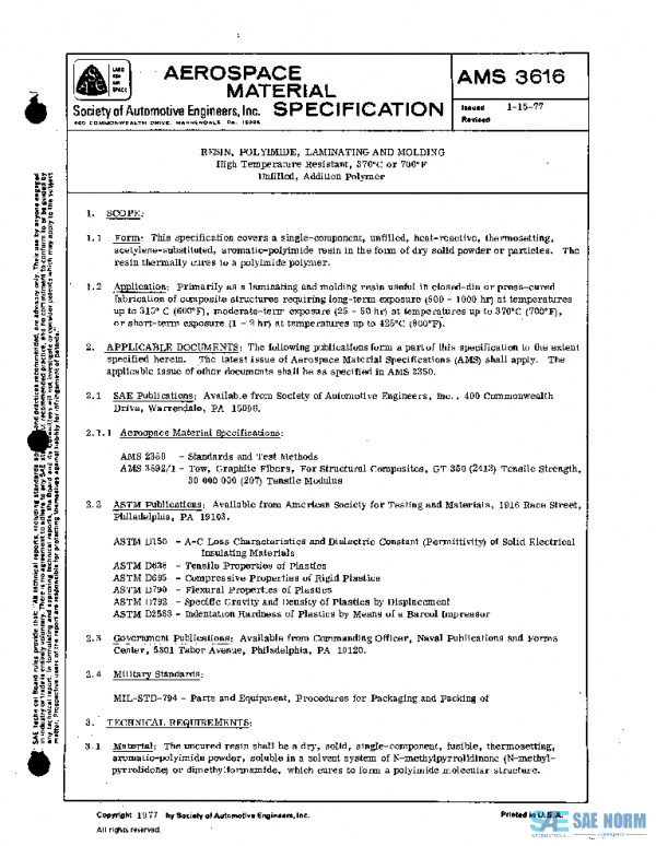SAE AMS3616 PDF