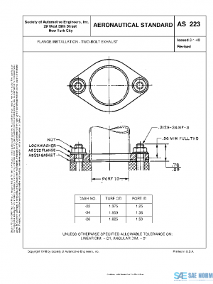 SAE AS223 PDF