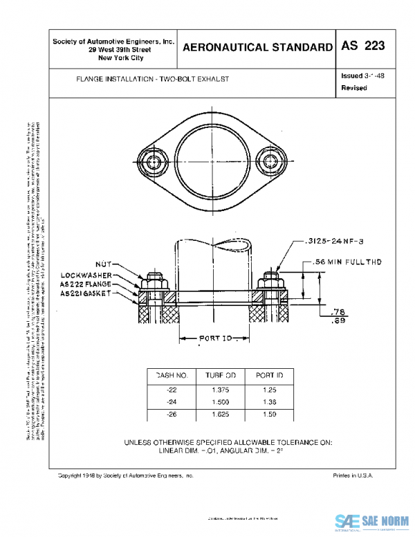 SAE AS223 PDF
