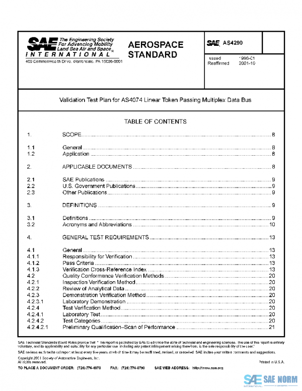 SAE AS4290 PDF