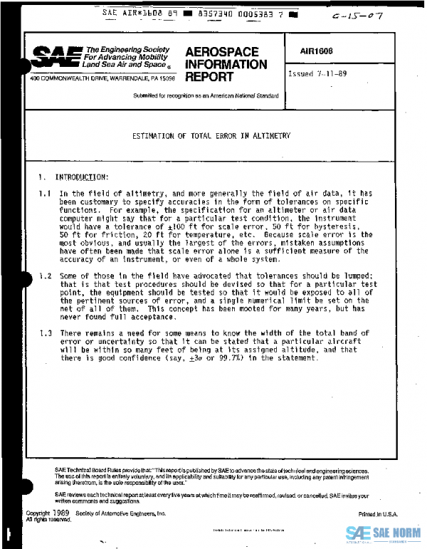 SAE AIR1608 PDF