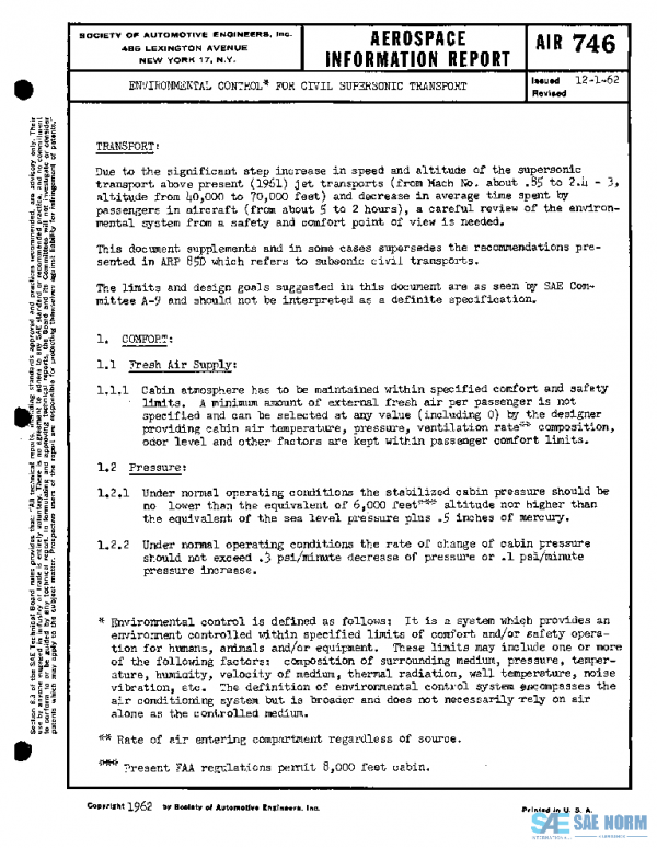 SAE AIR746 PDF SAE AIR746 PDF