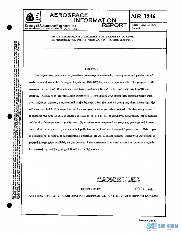 SAE AIR1246 PDF SAE AIR1246 PDF