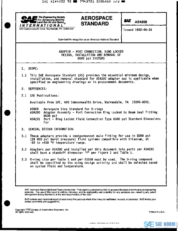SAE AS4202 PDF SAE AS4202 PDF