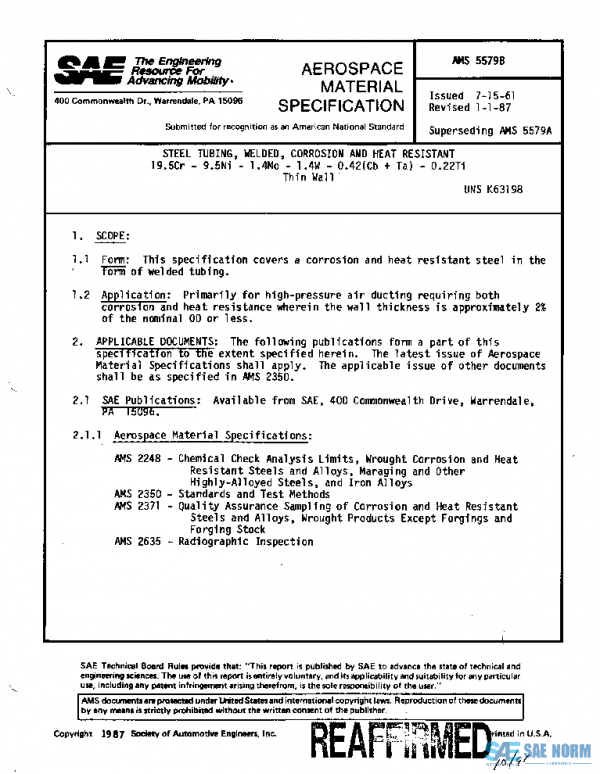 SAE AMS5579B PDF
