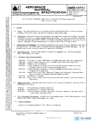 SAE AMS5665J PDF