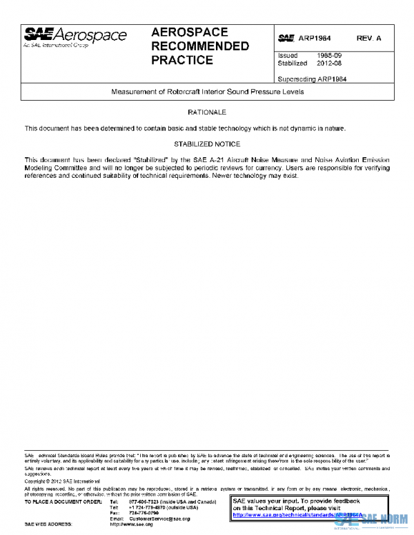 SAE ARP1964A PDF