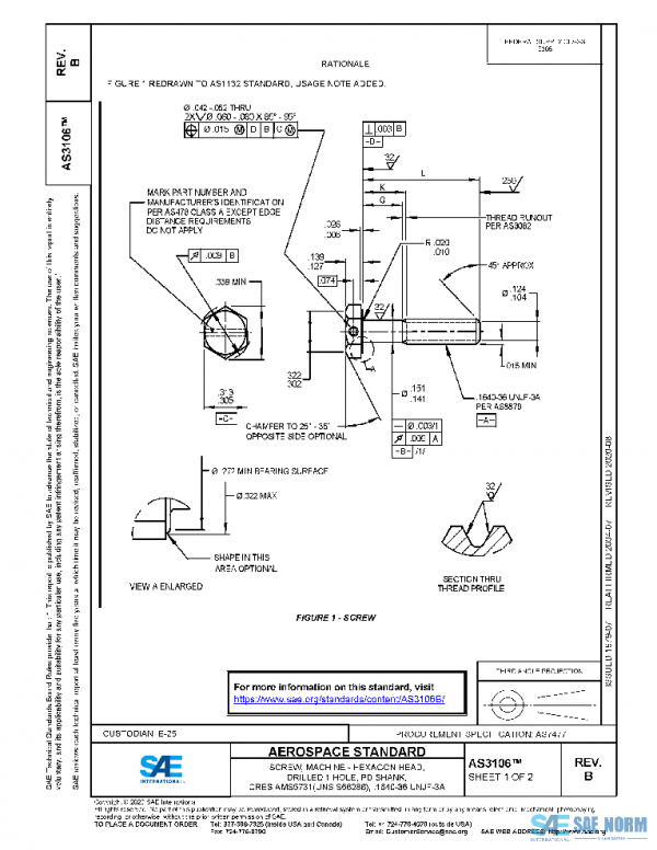 SAE AS3106B PDF SAE AS3106B PDF