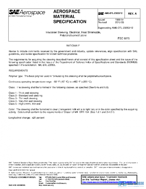 SAE AMSDTL23053/12A PDF