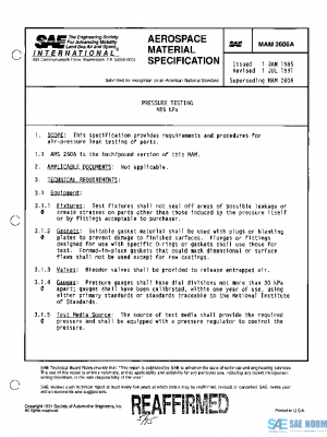 SAE MAM2606A PDF