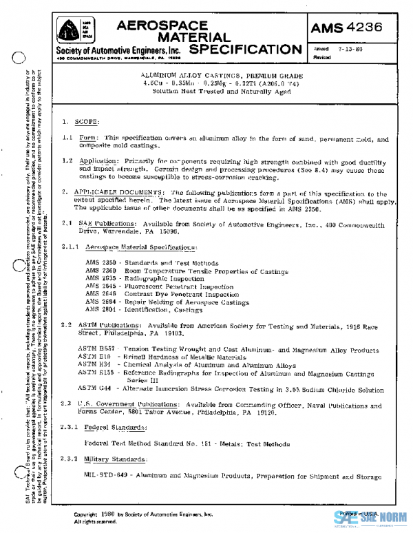 SAE AMS4236 PDF SAE AMS4236 PDF
