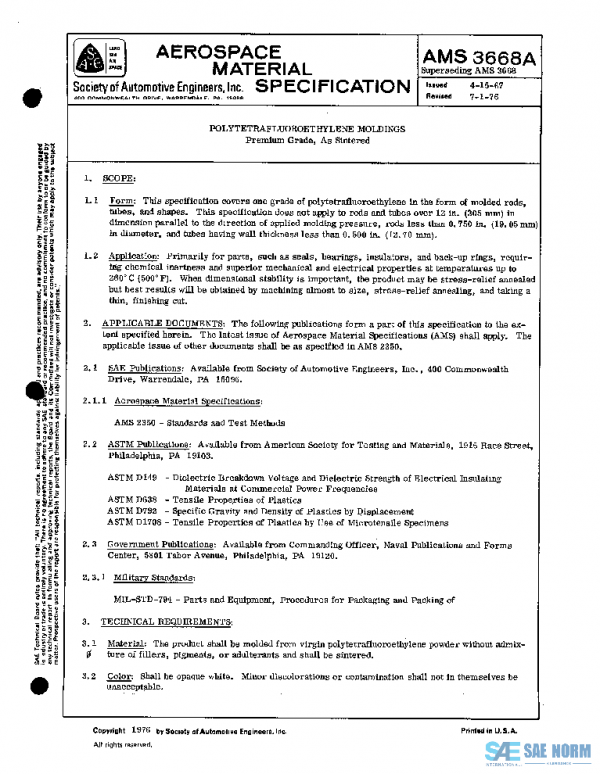 SAE AMS3668A PDF SAE AMS3668A PDF