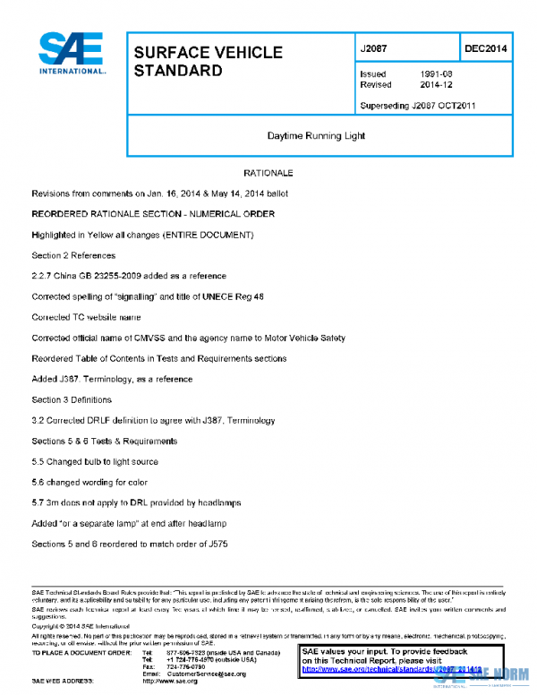 SAE J2087_201412 PDF