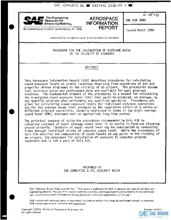 SAE AIR1845 PDF