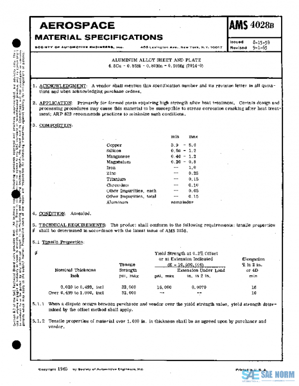 SAE AMS4028B PDF