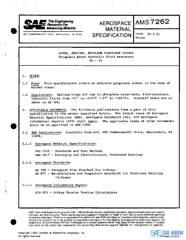 SAE AMS7262 PDF
