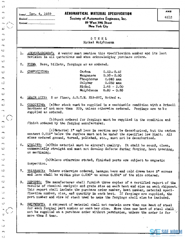 SAE AMS6312 PDF SAE AMS6312 PDF
