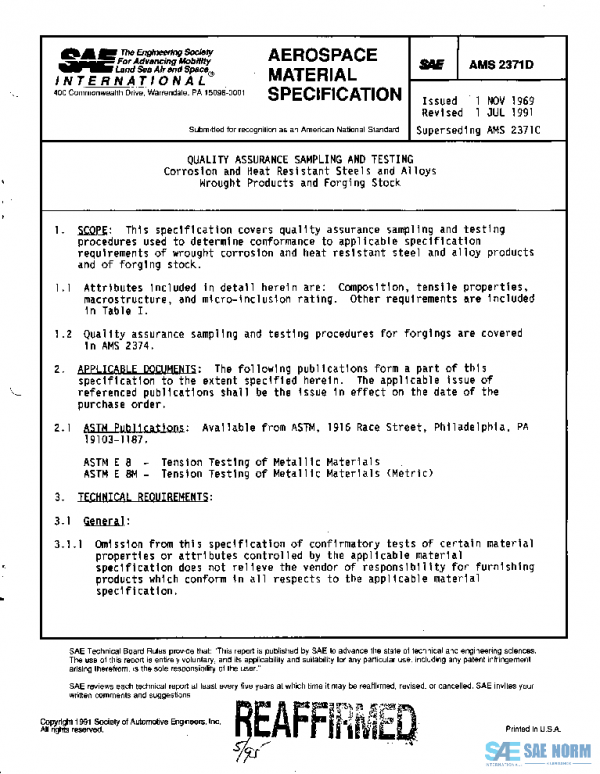 SAE AMS2371D PDF