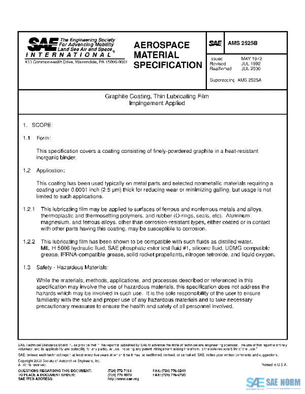 SAE AMS2525B PDF SAE AMS2525B PDF