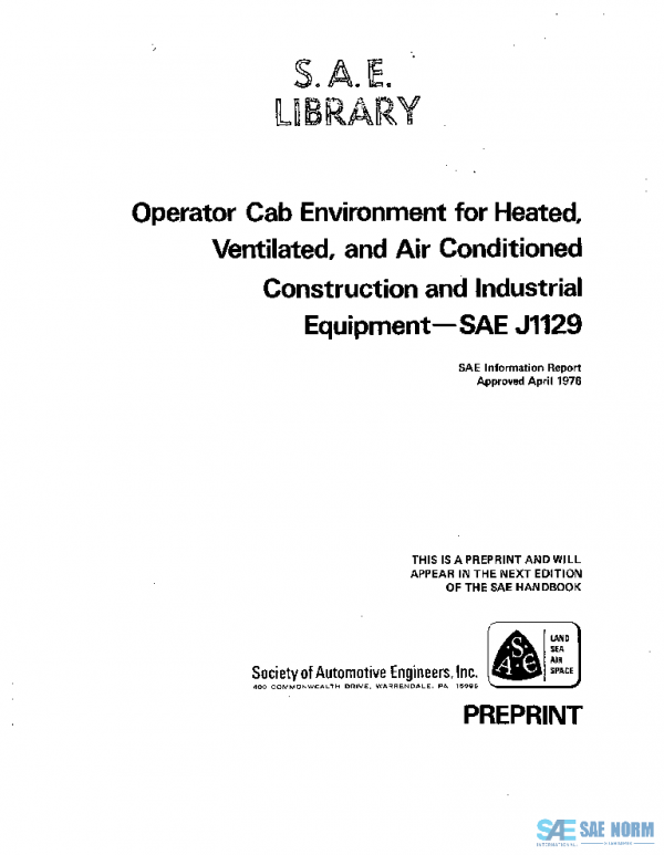 SAE J1129_197604 PDF