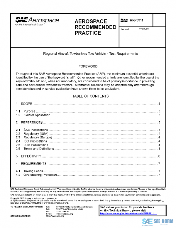 SAE ARP5911 PDF SAE ARP5911 PDF