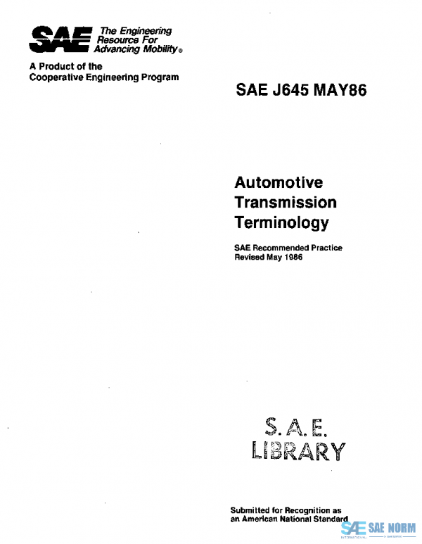 SAE J645_198605 PDF