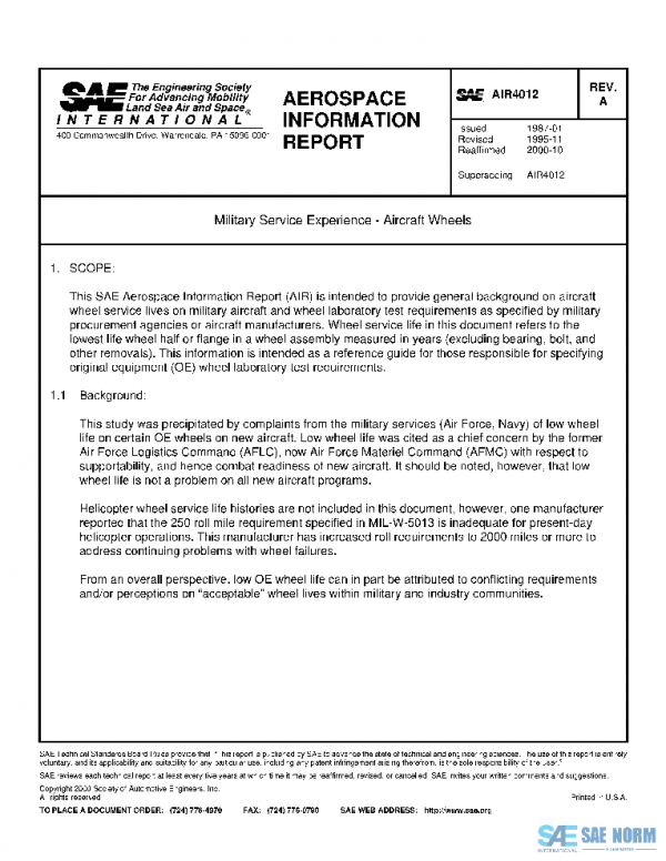 SAE AIR4012A PDF