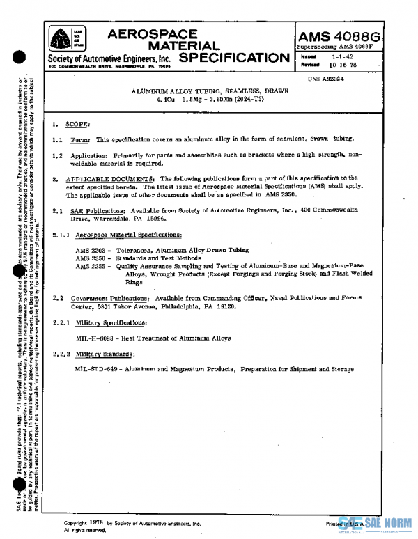 SAE AMS4088G PDF SAE AMS4088G PDF