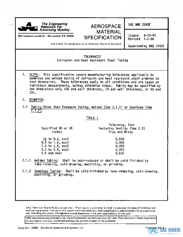 SAE AMS2243F PDF
