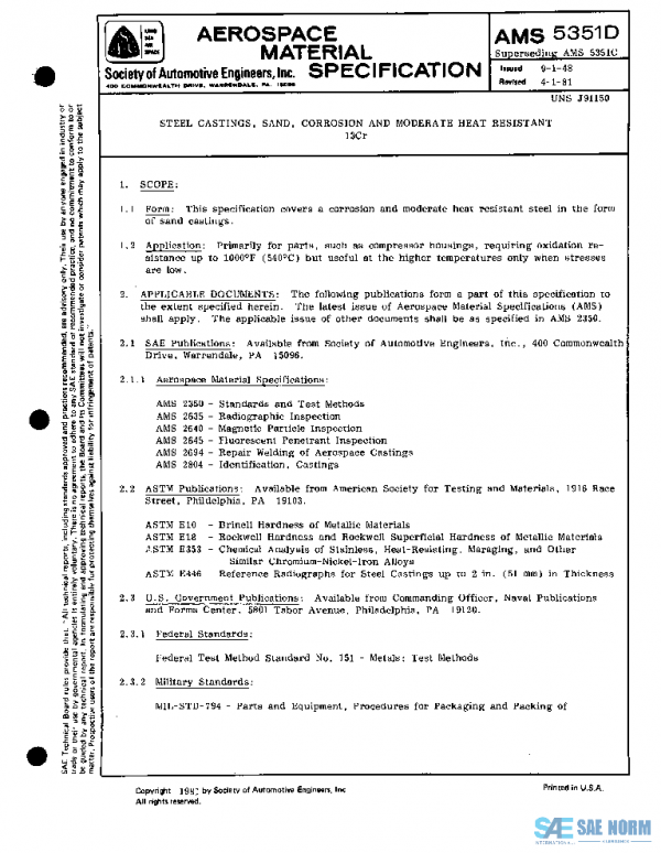 SAE AMS5351D PDF