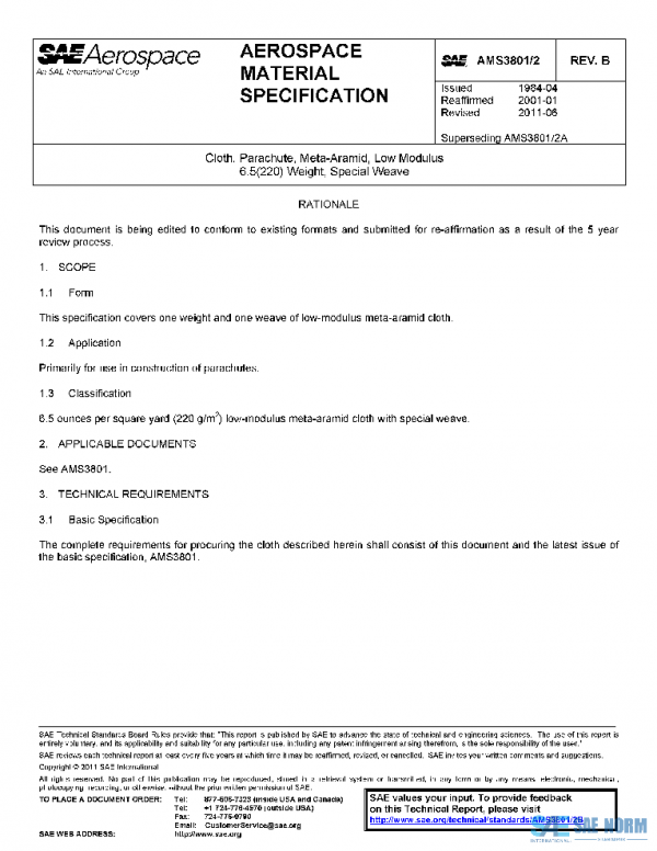 SAE AMS3801/2B PDF SAE AMS3801/2B PDF