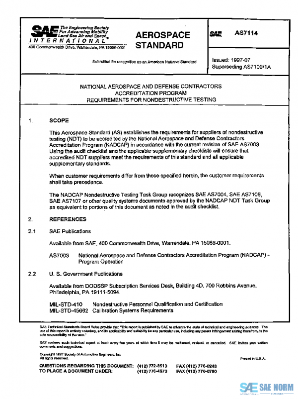 SAE AS7114 PDF SAE AS7114 PDF