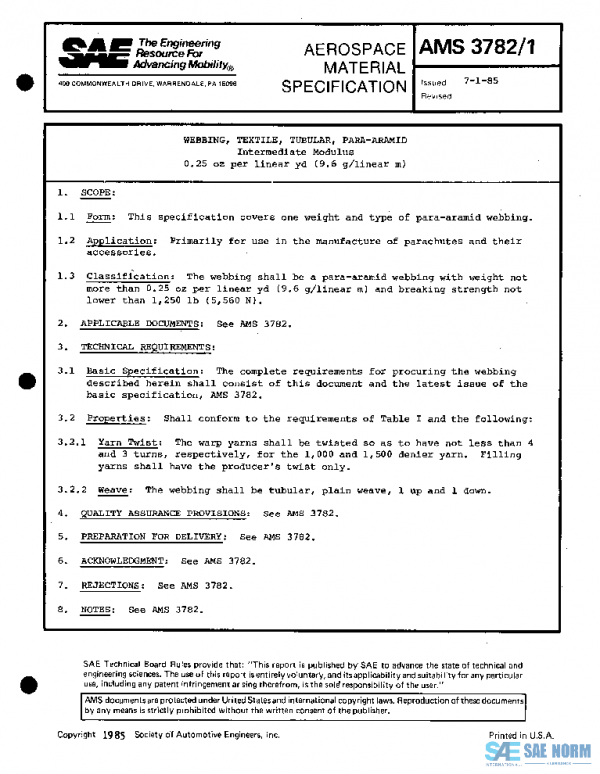 SAE AMS3782/1 PDF