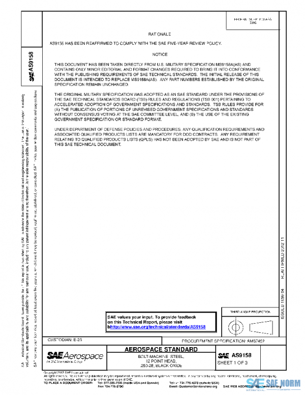 SAE AS9158 PDF
