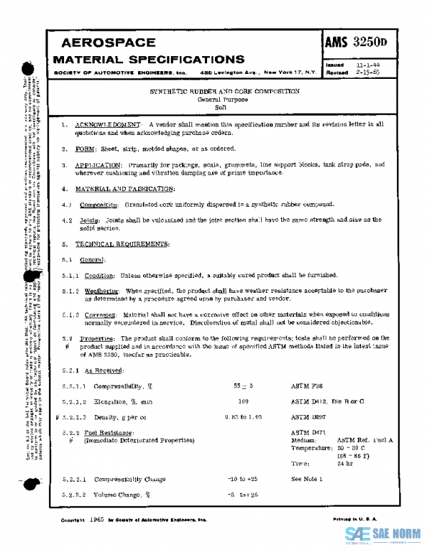 SAE AMS3250D PDF