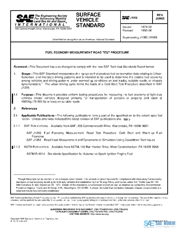 SAE J1082_199506 PDF SAE J1082_199506 PDF