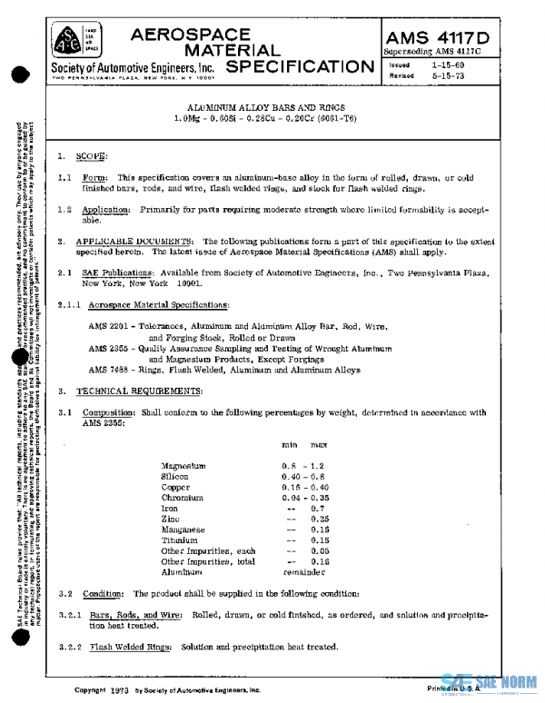 SAE AMS4117D PDF