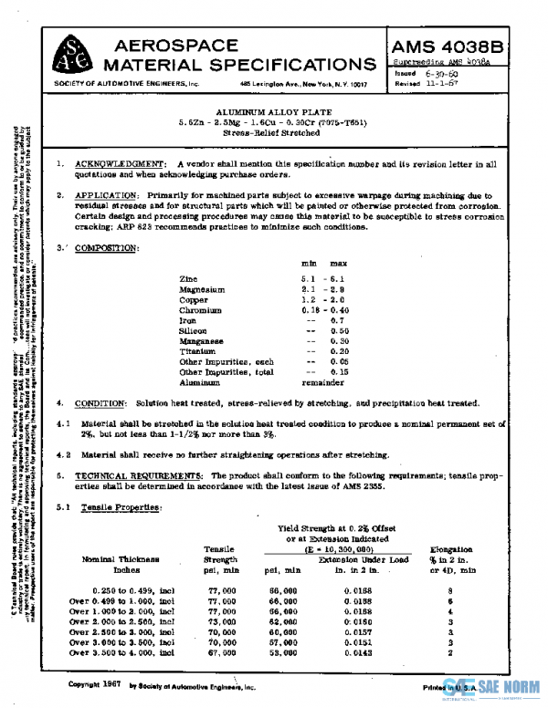 SAE AMS4038B PDF
