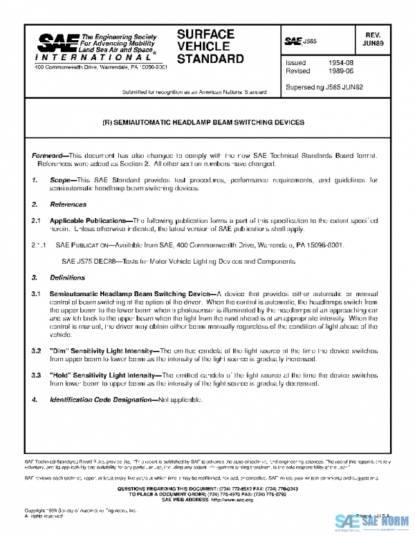 SAE J565_198906 PDF