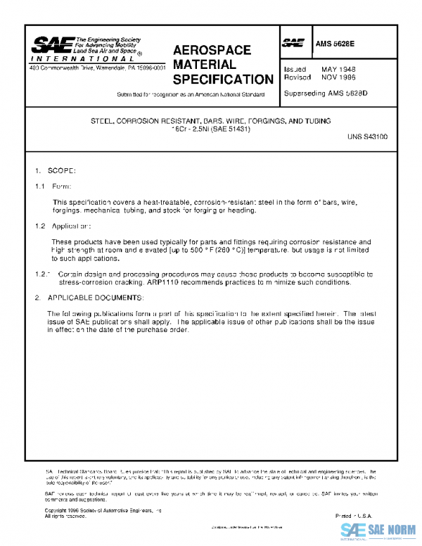 SAE AMS5628E PDF