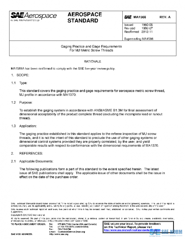 SAE MA1566A PDF