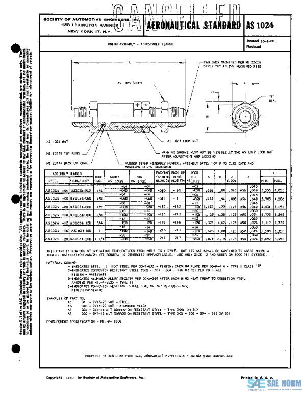 SAE AS1024 PDF SAE AS1024 PDF