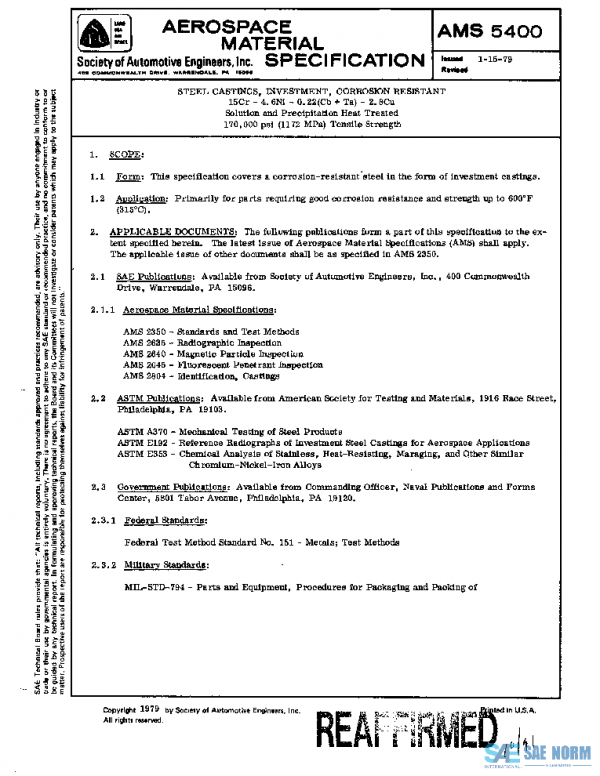 SAE AMS5400 PDF