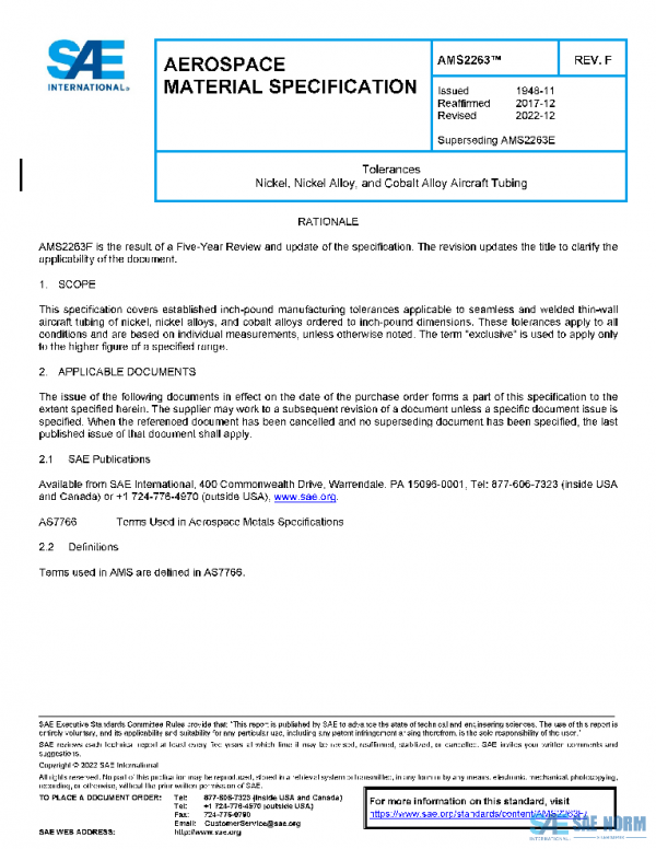 SAE AMS2263F PDF