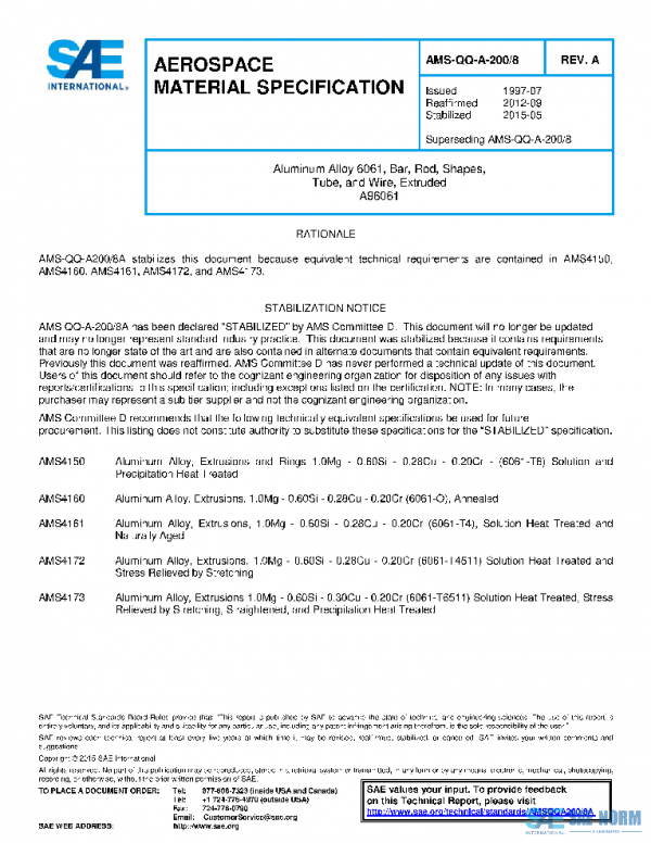 SAE AMSQQA200/8A PDF